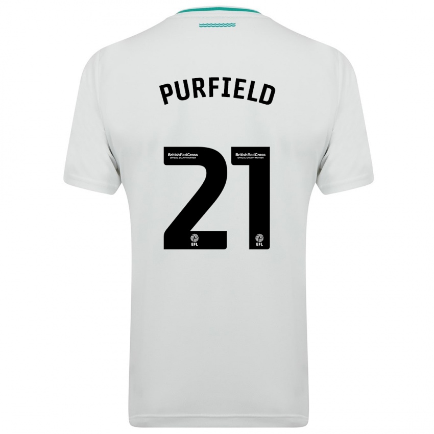 Heren Jemma Elizabeth Purfield #21 Wit Uitshirt Uittenue 2023/24 T-Shirt België