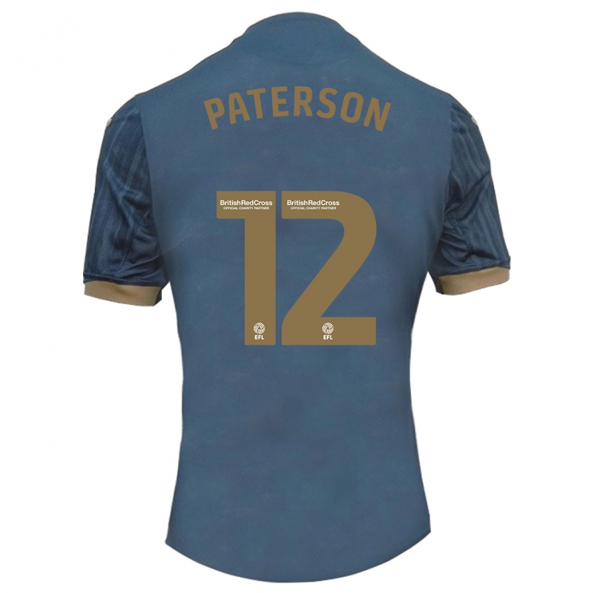 Heren Jamie Paterson #12 Donkerblauw Uitshirt Uittenue 2023/24 T-Shirt België