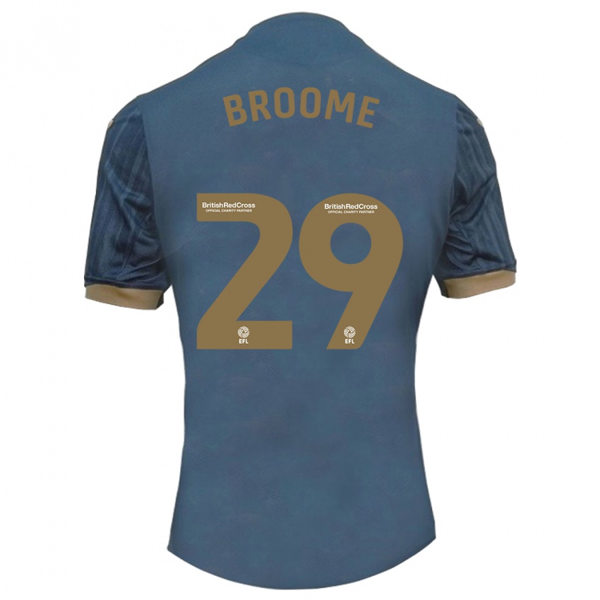 Heren Nathan Broome #29 Donkerblauw Uitshirt Uittenue 2023/24 T-Shirt België