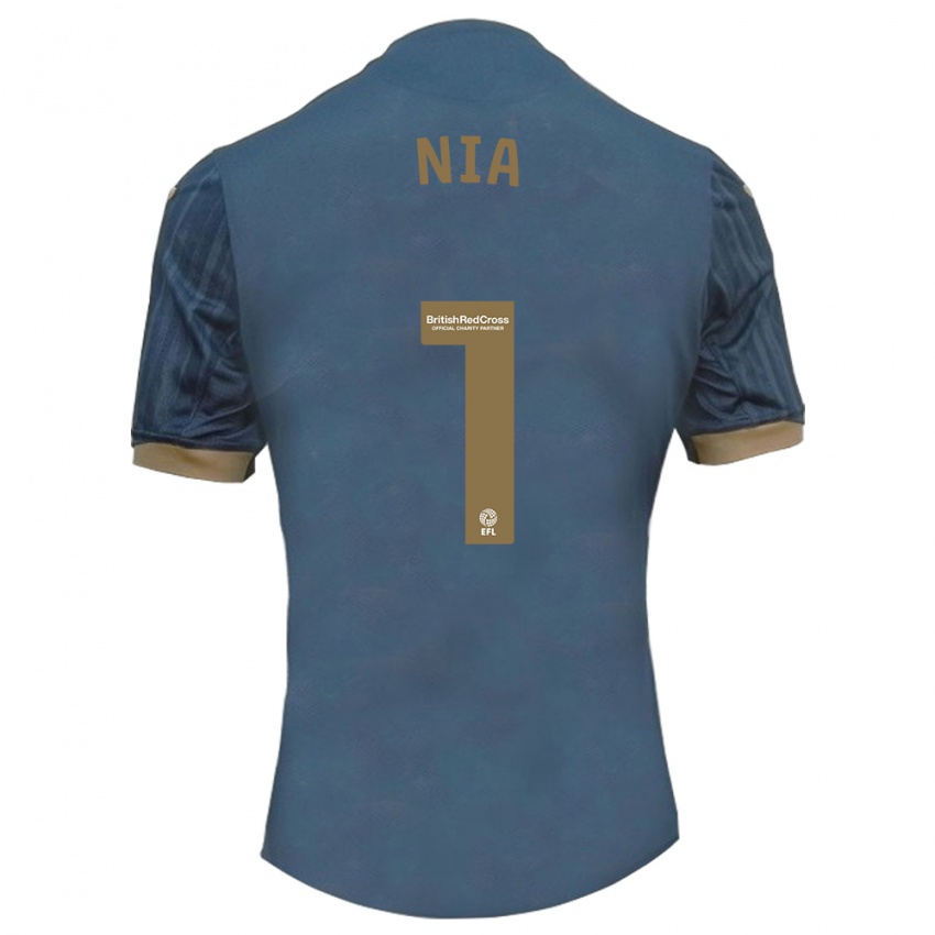 Heren Ffion Rees Nia #1 Donkerblauw Uitshirt Uittenue 2023/24 T-Shirt België