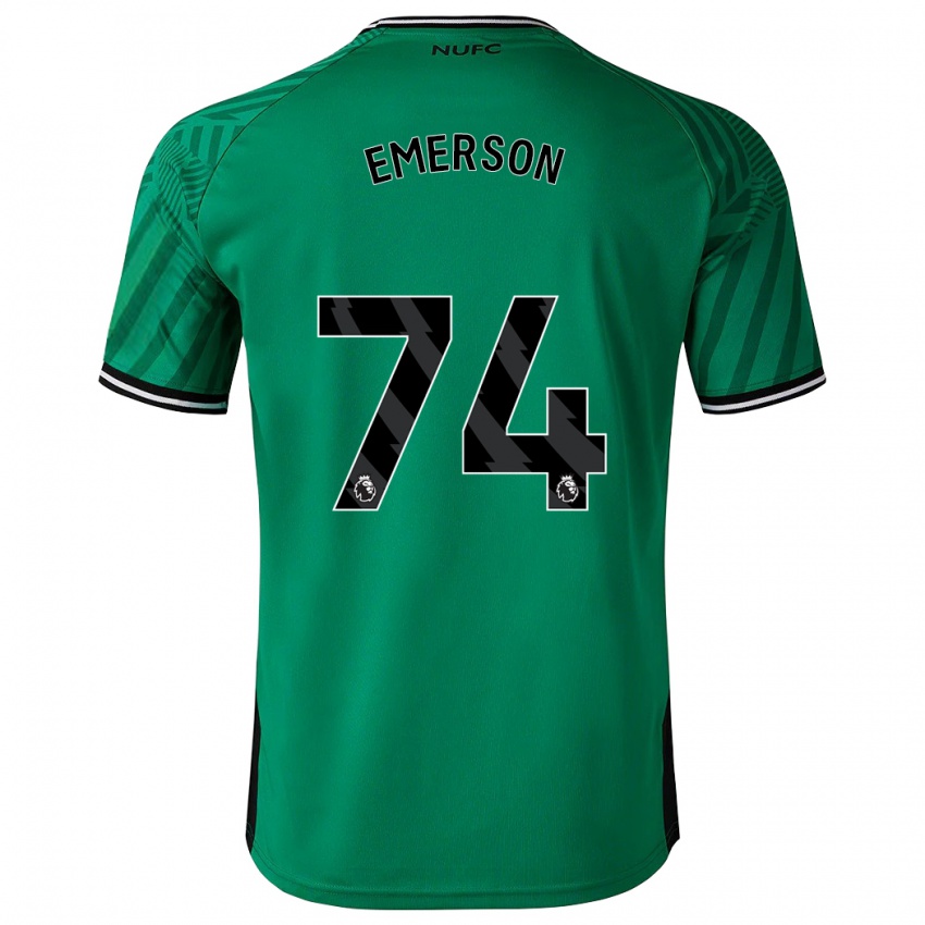 Herren Johnny Emerson #74 Grün Auswärtstrikot Trikot 2023/24 T-Shirt Belgien