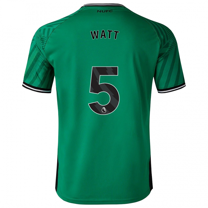 Herren Olivia Watt #5 Grün Auswärtstrikot Trikot 2023/24 T-Shirt Belgien
