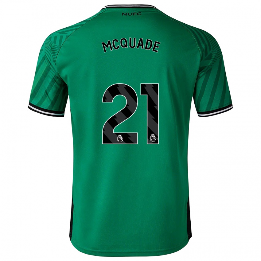 Herren Jasmine Mcquade #21 Grün Auswärtstrikot Trikot 2023/24 T-Shirt Belgien