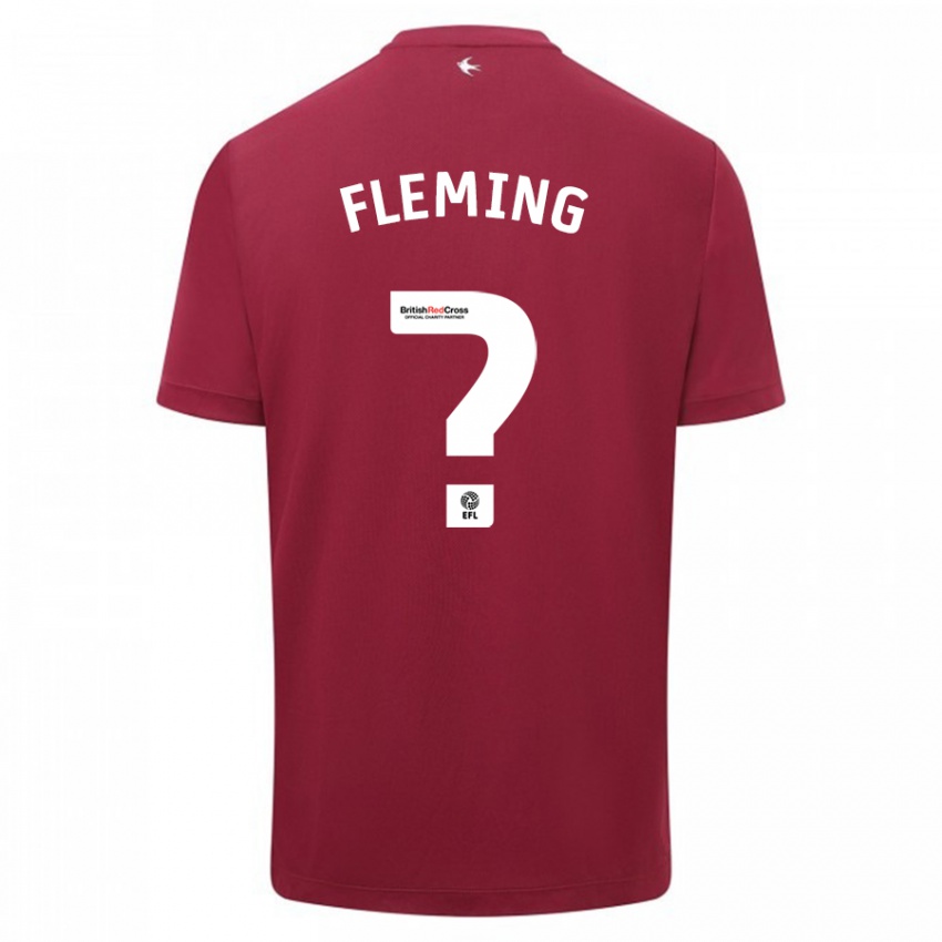 Heren Cole Fleming #0 Rood Uitshirt Uittenue 2023/24 T-Shirt België