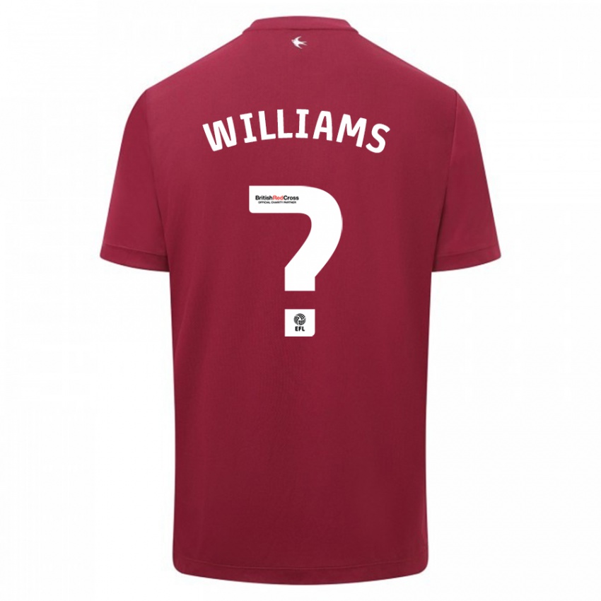 Herren Noah Williams #0 Rot Auswärtstrikot Trikot 2023/24 T-Shirt Belgien
