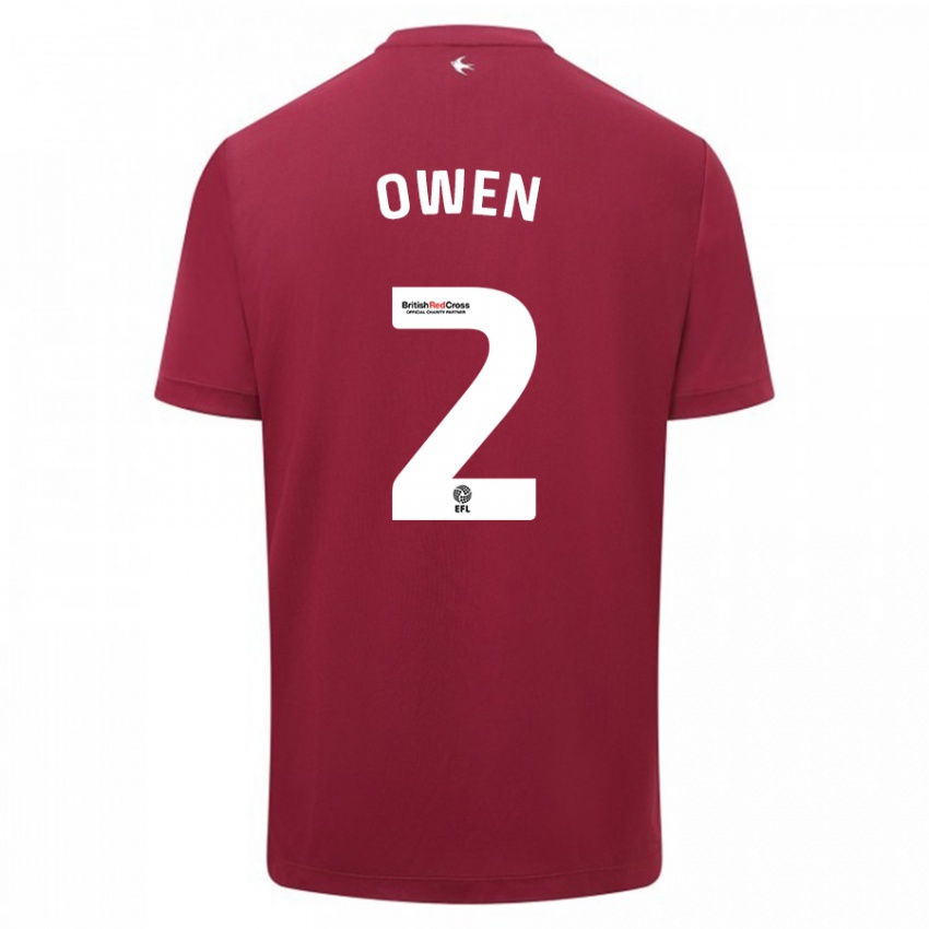 Heren Lisa Owen #2 Rood Uitshirt Uittenue 2023/24 T-Shirt België