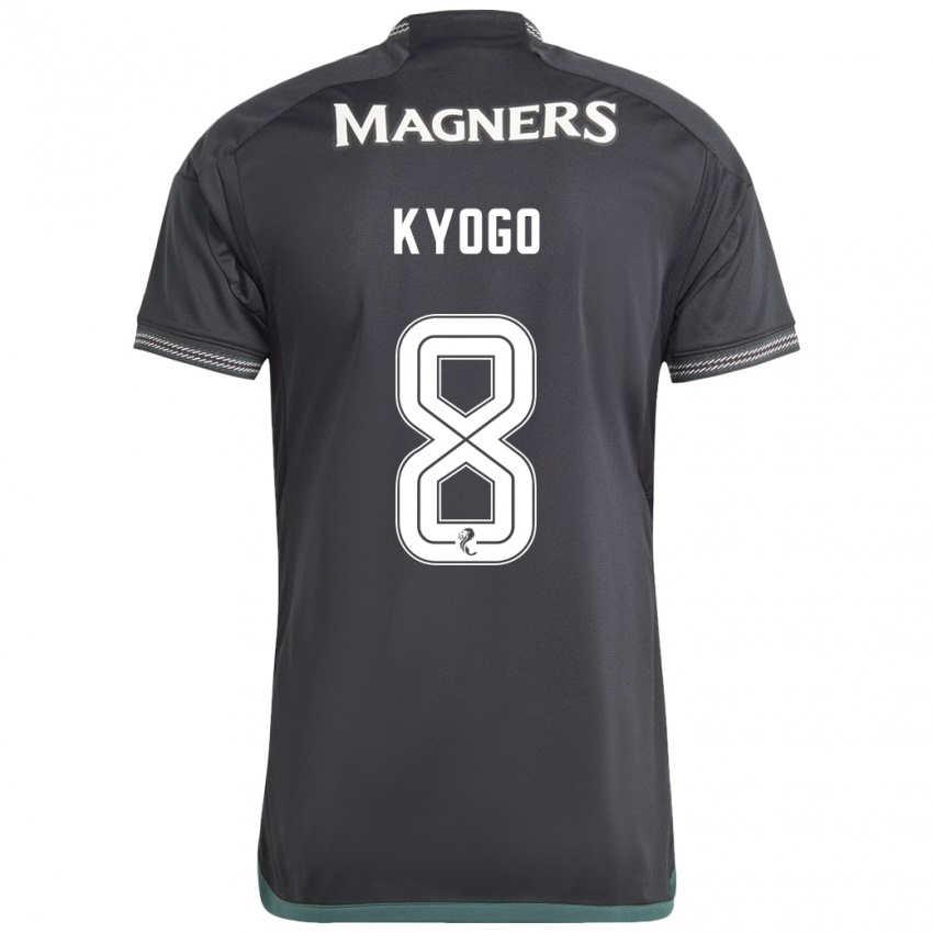 Heren Kyogo Furuhashi #8 Zwart Uitshirt Uittenue 2023/24 T-Shirt België