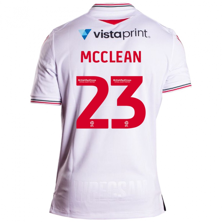 Heren James Mcclean #23 Wit Uitshirt Uittenue 2023/24 T-Shirt België