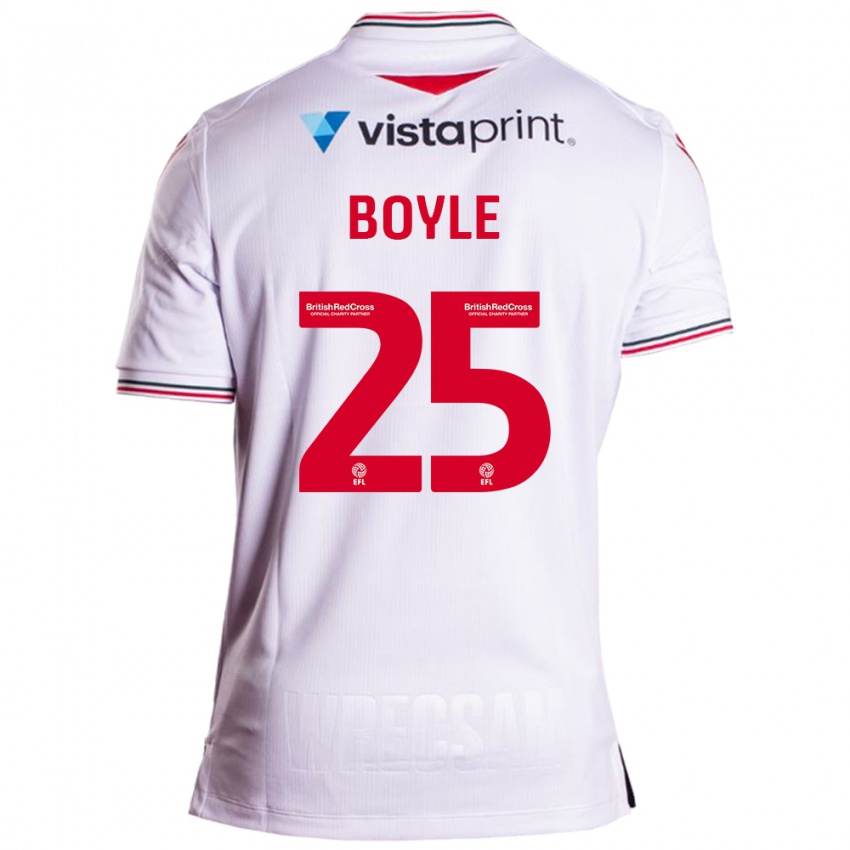 Heren Will Boyle #25 Wit Uitshirt Uittenue 2023/24 T-Shirt België