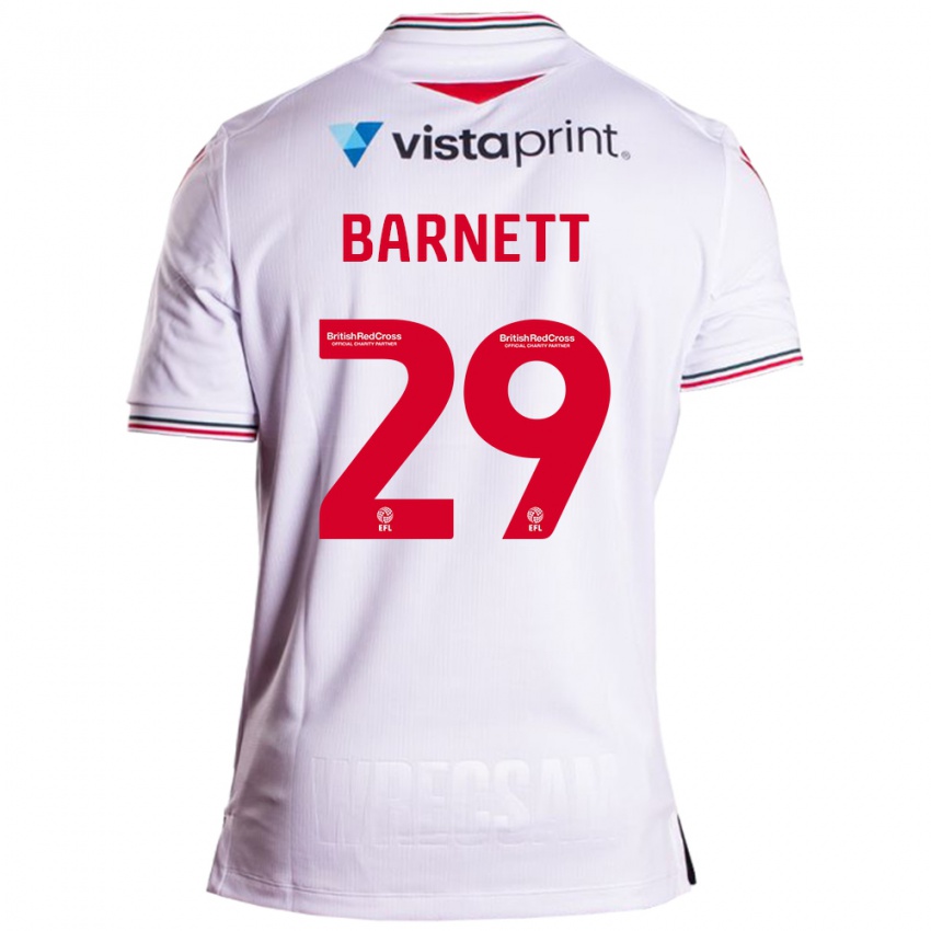 Heren Ryan Barnett #29 Wit Uitshirt Uittenue 2023/24 T-Shirt België