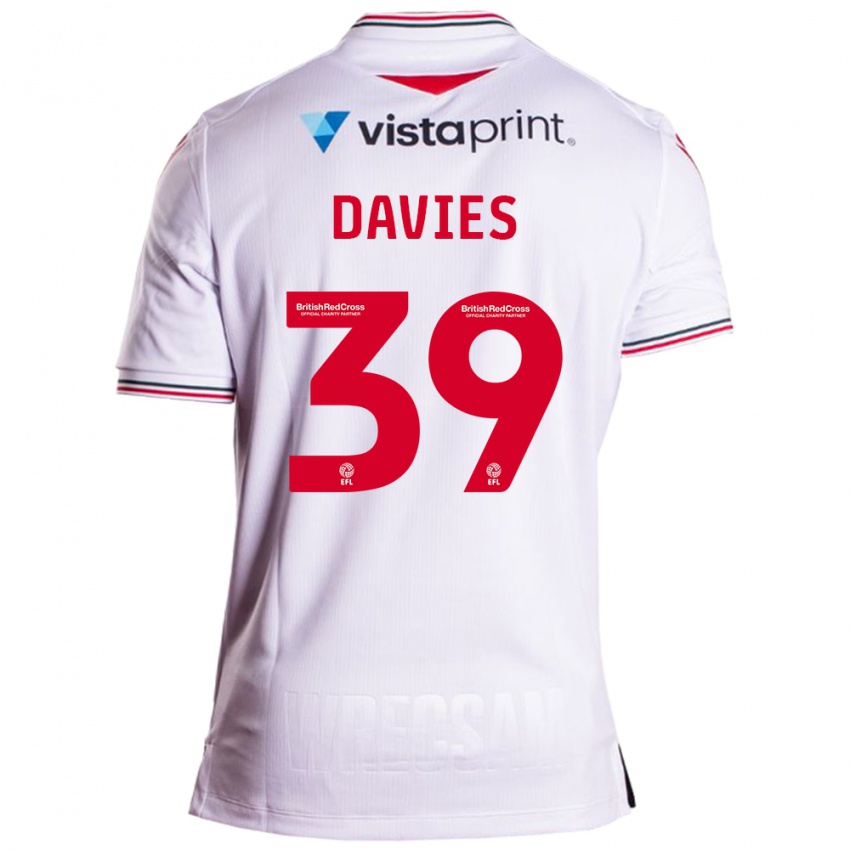 Heren Daniel Davies #39 Wit Uitshirt Uittenue 2023/24 T-Shirt België