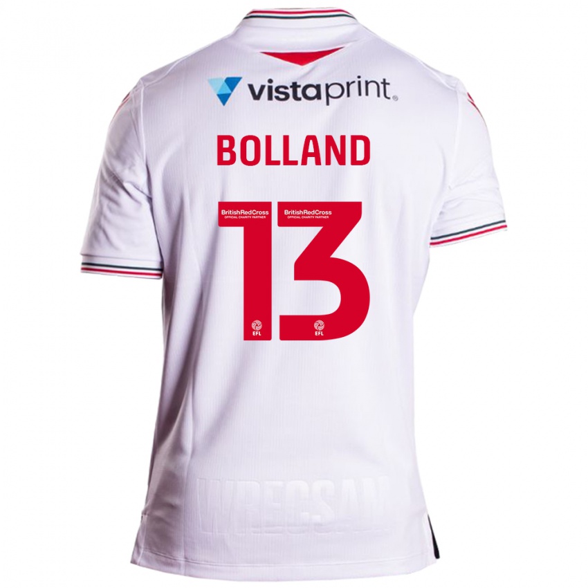 Heren Charlotte Bolland #13 Wit Uitshirt Uittenue 2023/24 T-Shirt België