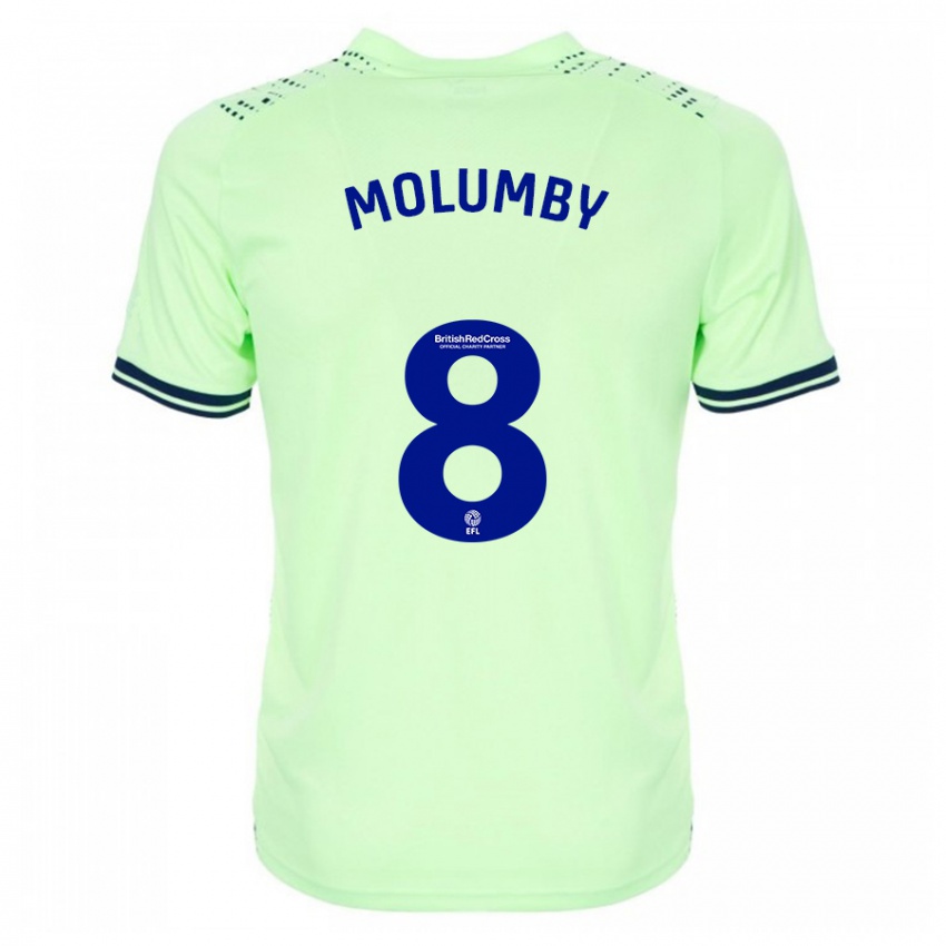 Heren Jayson Molumby #8 Marine Uitshirt Uittenue 2023/24 T-Shirt België