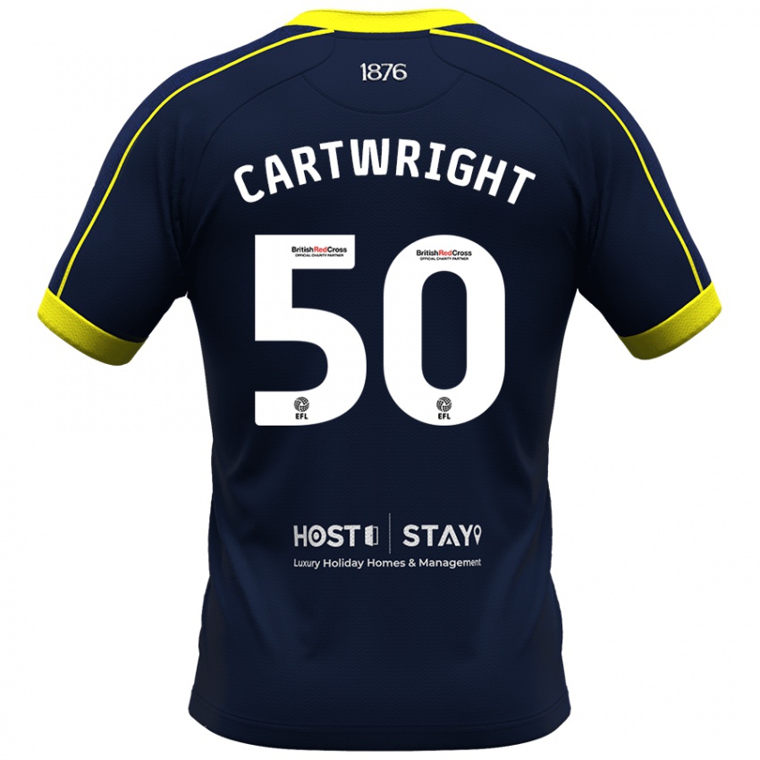 Heren Fin Cartwright #50 Marine Uitshirt Uittenue 2023/24 T-Shirt België