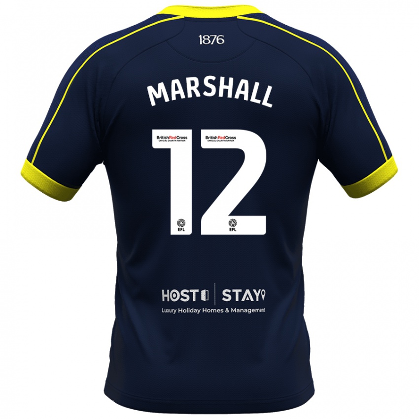 Heren Eve Marshall #12 Marine Uitshirt Uittenue 2023/24 T-Shirt België