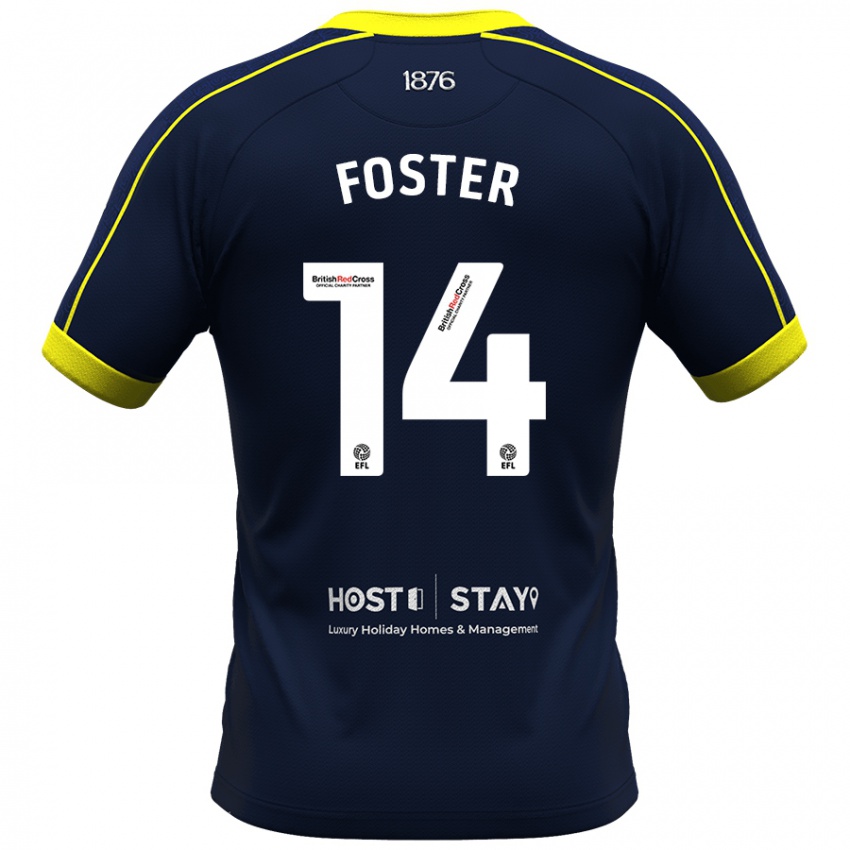 Heren Emma Foster #14 Marine Uitshirt Uittenue 2023/24 T-Shirt België