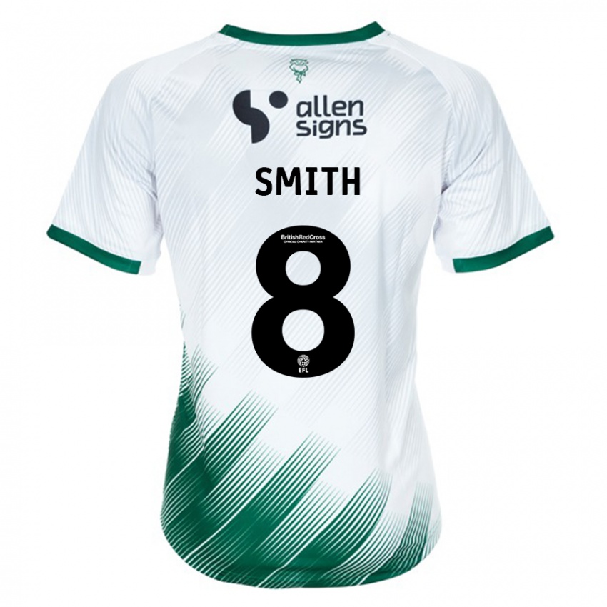 Heren Alistair Smith #8 Wit Uitshirt Uittenue 2023/24 T-Shirt België