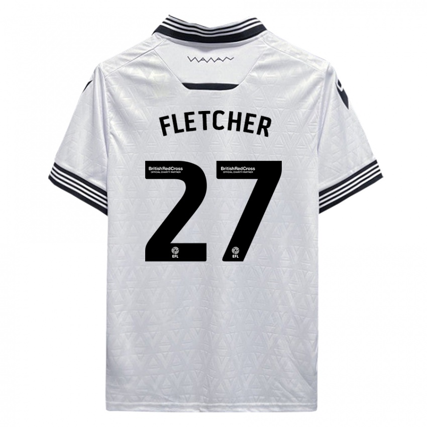 Heren Ashley Fletcher #27 Wit Uitshirt Uittenue 2023/24 T-Shirt België