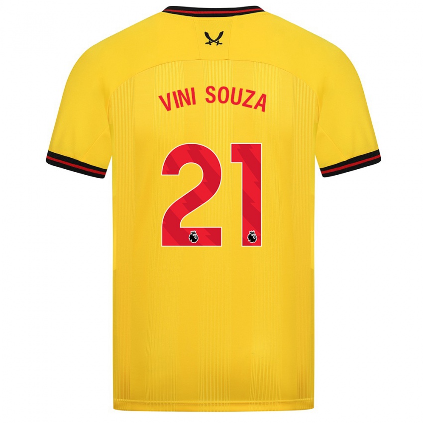 Heren Vini Souza #21 Geel Uitshirt Uittenue 2023/24 T-Shirt België