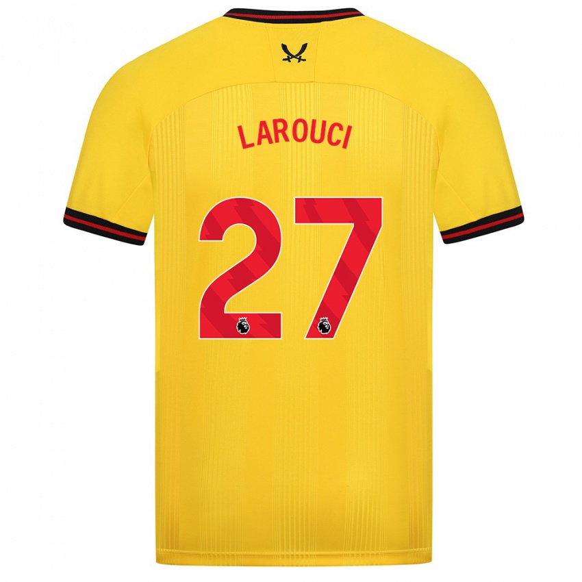 Heren Yasser Larouci #27 Geel Uitshirt Uittenue 2023/24 T-Shirt België