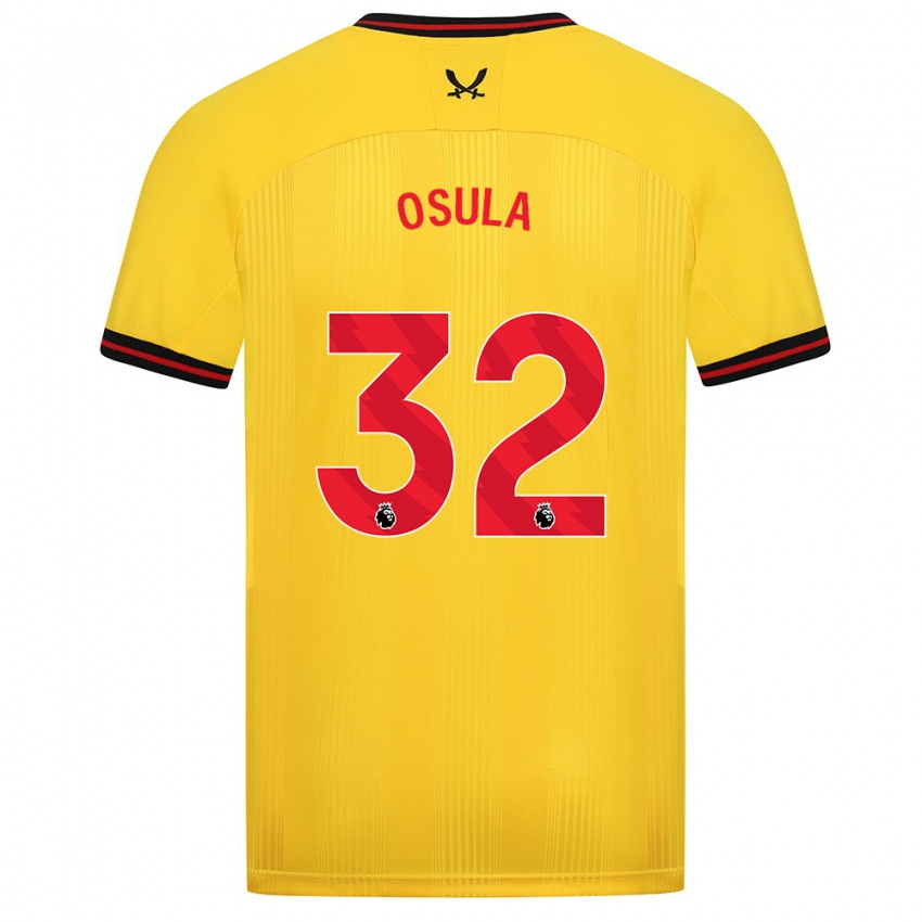 Heren William Osula #32 Geel Uitshirt Uittenue 2023/24 T-Shirt België