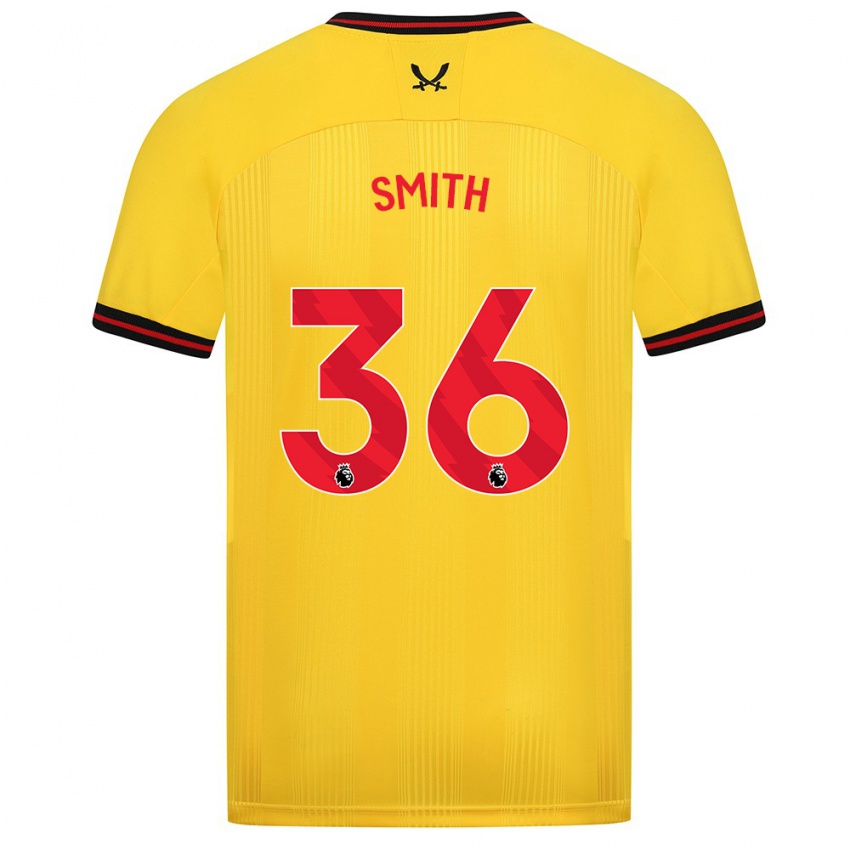 Heren Joshua Smith #36 Geel Uitshirt Uittenue 2023/24 T-Shirt België