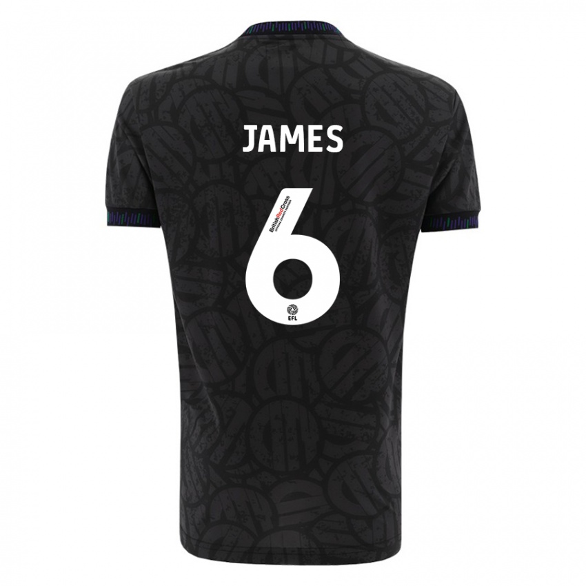 Herren Matty James #6 Schwarz Auswärtstrikot Trikot 2023/24 T-Shirt Belgien