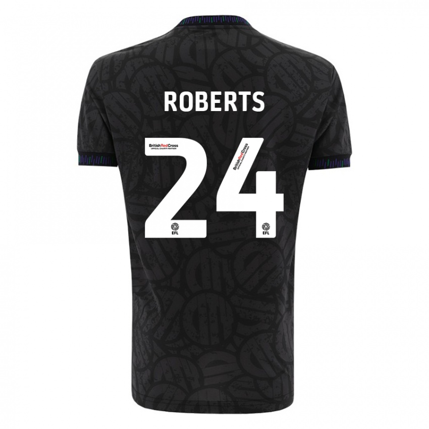 Herren Haydon Roberts #24 Schwarz Auswärtstrikot Trikot 2023/24 T-Shirt Belgien