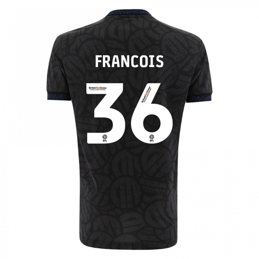 Herren Marlee Francois #36 Schwarz Auswärtstrikot Trikot 2023/24 T-Shirt Belgien