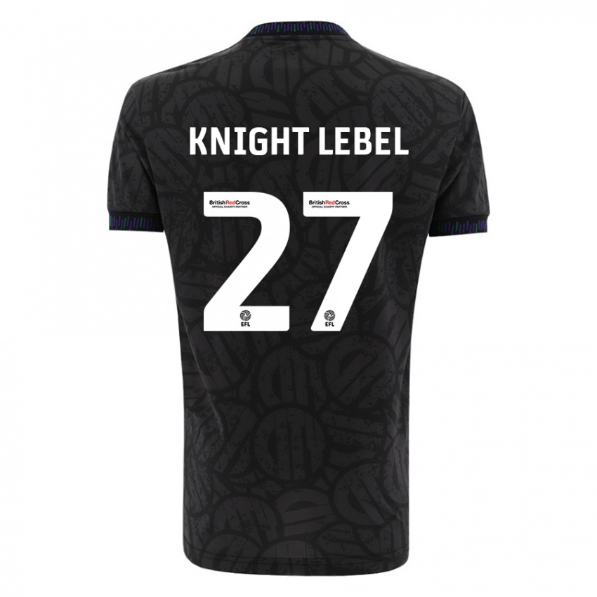 Herren Jamie Knight-Lebel #27 Schwarz Auswärtstrikot Trikot 2023/24 T-Shirt Belgien