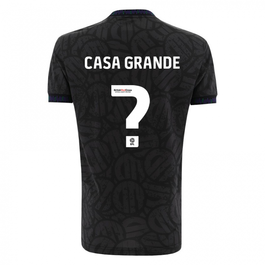 Herren Josey Casa-Grande #0 Schwarz Auswärtstrikot Trikot 2023/24 T-Shirt Belgien