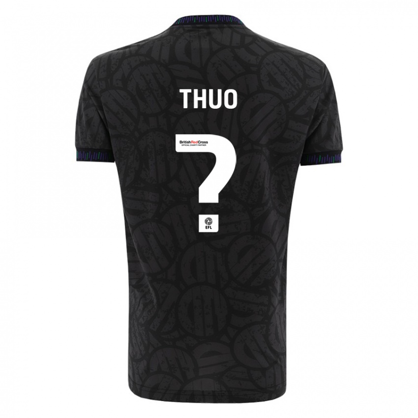 Herren Mark Thuo #0 Schwarz Auswärtstrikot Trikot 2023/24 T-Shirt Belgien