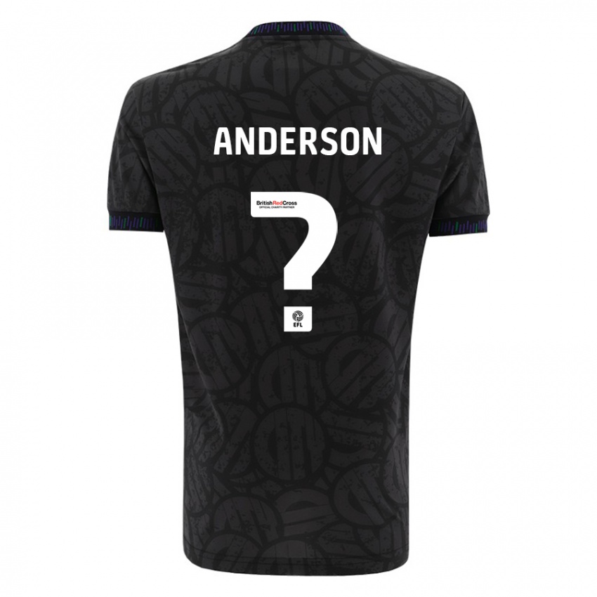 Herren Taine Anderson #0 Schwarz Auswärtstrikot Trikot 2023/24 T-Shirt Belgien