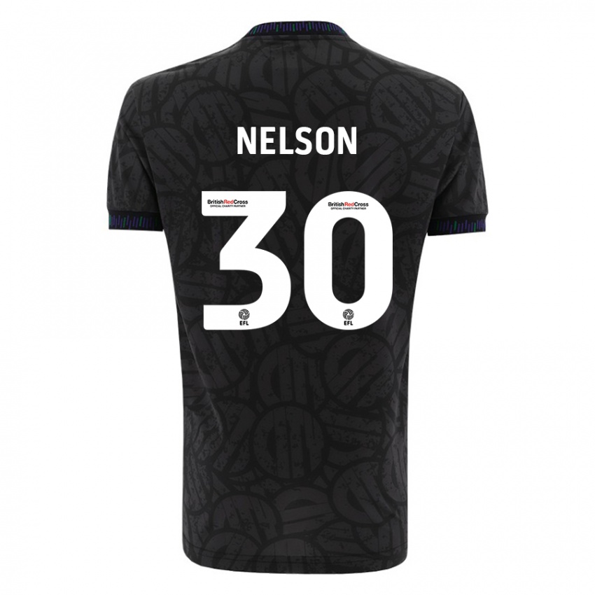 Herren Raekwon Nelson #30 Schwarz Auswärtstrikot Trikot 2023/24 T-Shirt Belgien