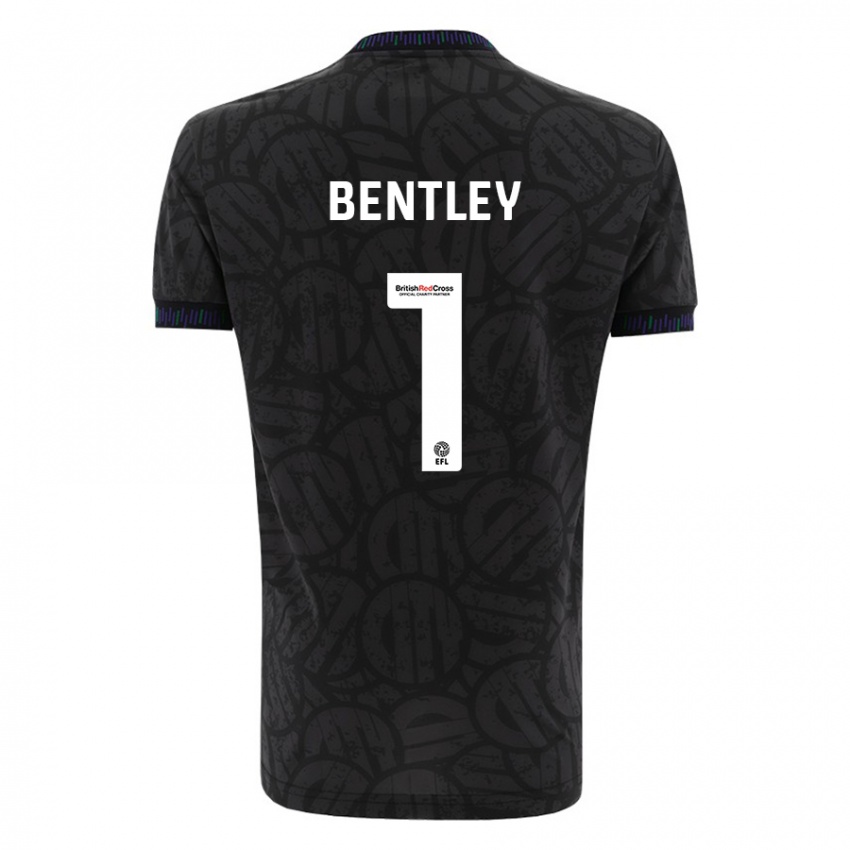 Herren Fran Bentley #1 Schwarz Auswärtstrikot Trikot 2023/24 T-Shirt Belgien