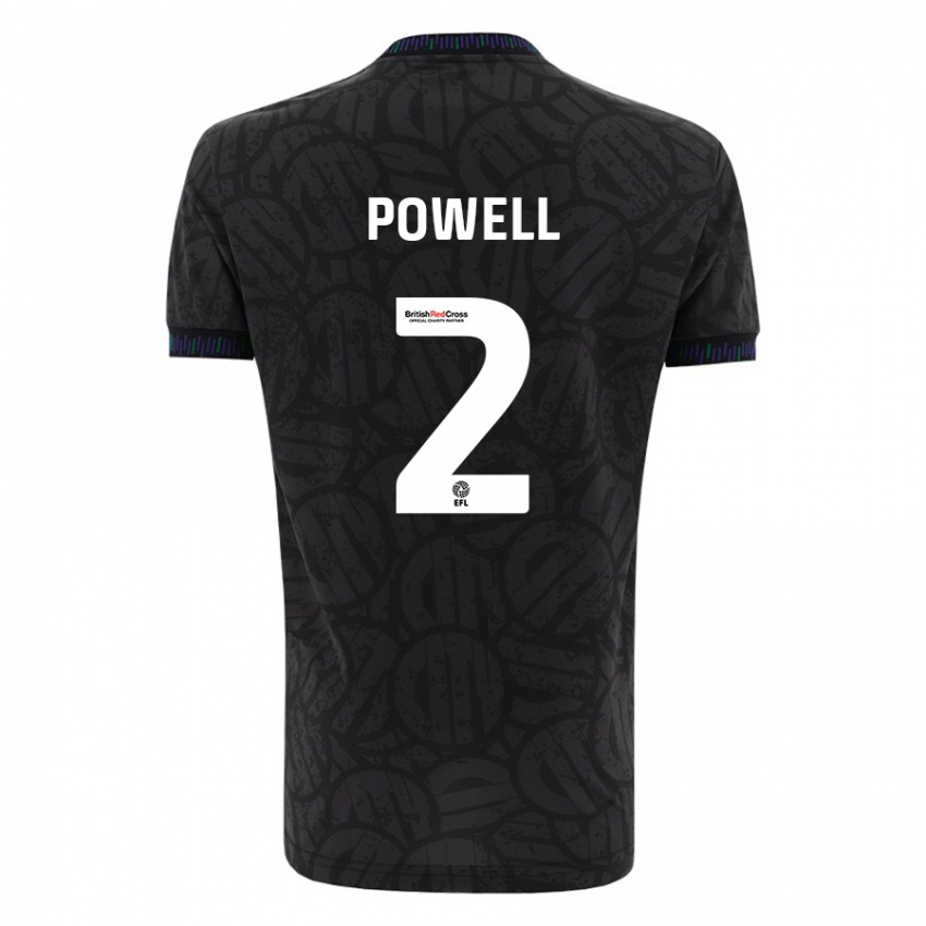 Herren Ella Powell #2 Schwarz Auswärtstrikot Trikot 2023/24 T-Shirt Belgien