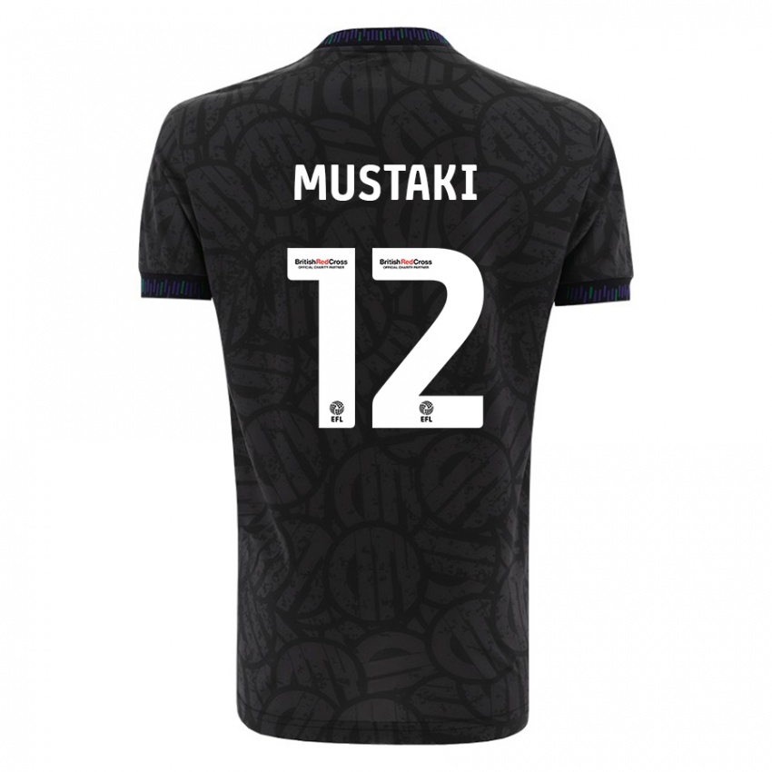 Herren Chloe Mustaki #12 Schwarz Auswärtstrikot Trikot 2023/24 T-Shirt Belgien