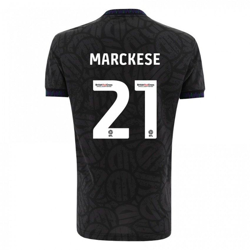Herren Kaylan Marckese #21 Schwarz Auswärtstrikot Trikot 2023/24 T-Shirt Belgien