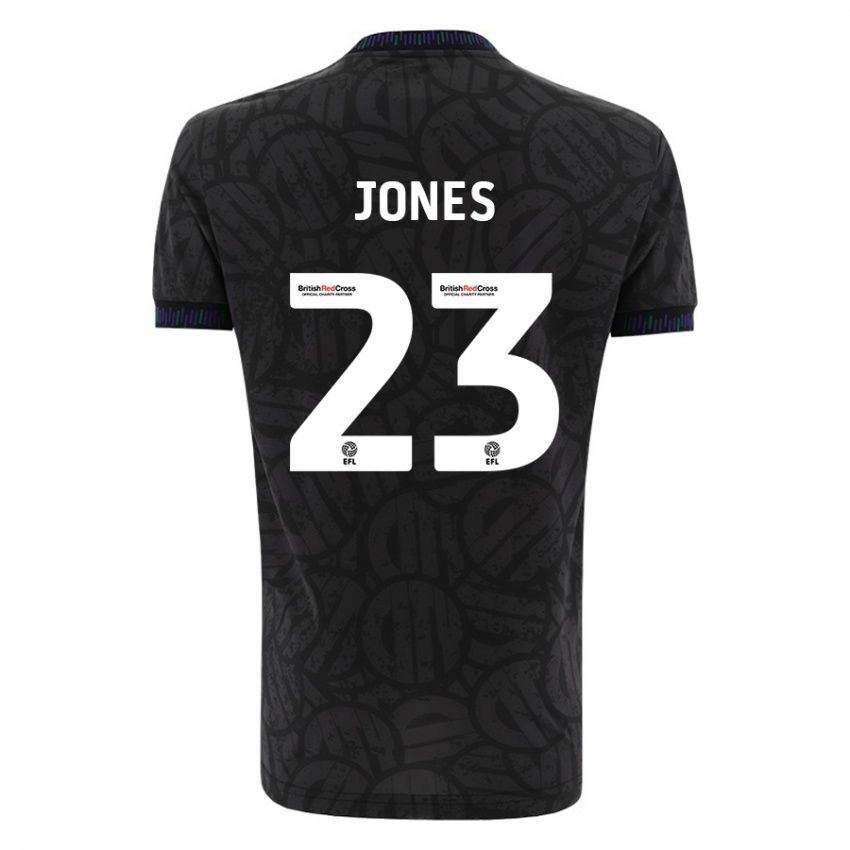 Herren Carrie Jones #23 Schwarz Auswärtstrikot Trikot 2023/24 T-Shirt Belgien