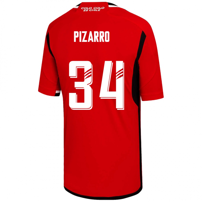 Heren Vicente Pizarro #34 Rood Uitshirt Uittenue 2023/24 T-Shirt België