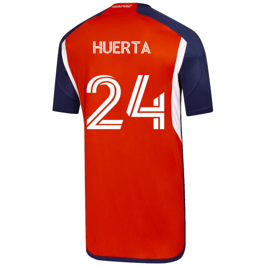 Heren Renato Huerta #24 Wit Uitshirt Uittenue 2023/24 T-Shirt België