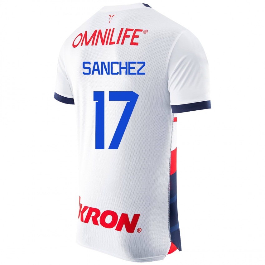 Heren Jesús Sánchez #17 Wit Uitshirt Uittenue 2023/24 T-Shirt België