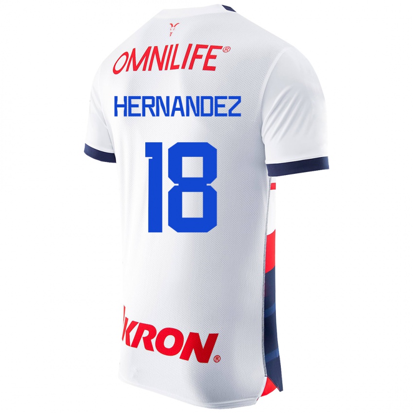 Heren Montserrat Hernández #18 Wit Uitshirt Uittenue 2023/24 T-Shirt België