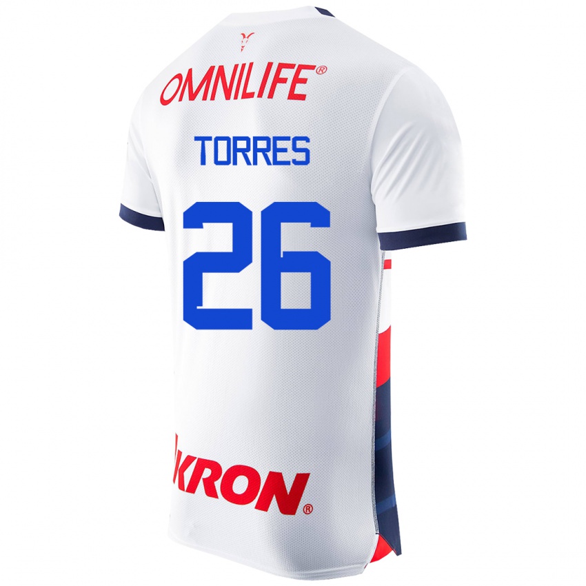 Heren Araceli Torres #26 Wit Uitshirt Uittenue 2023/24 T-Shirt België