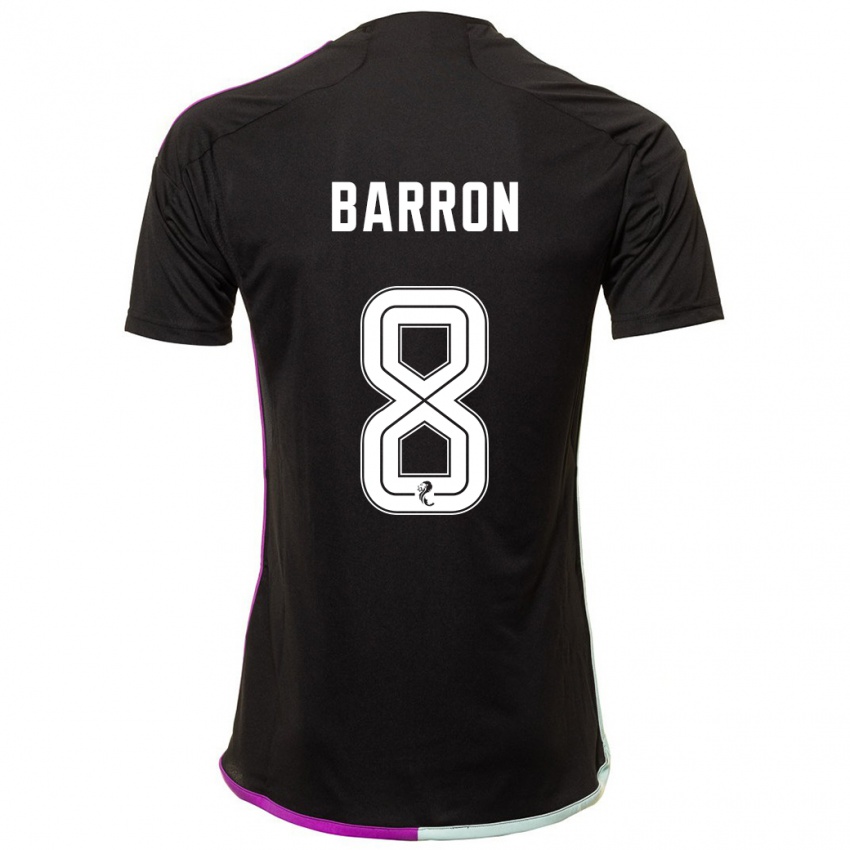 Heren Connor Barron #8 Zwart Uitshirt Uittenue 2023/24 T-Shirt België