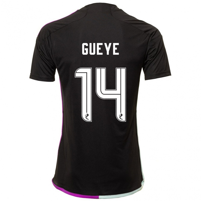 Heren Pape Habib Gueye #14 Zwart Uitshirt Uittenue 2023/24 T-Shirt België