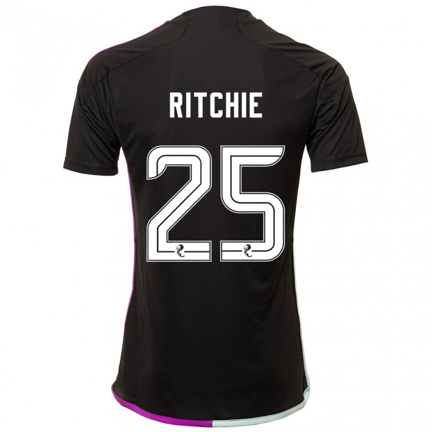 Heren Tom Ritchie #25 Zwart Uitshirt Uittenue 2023/24 T-Shirt België