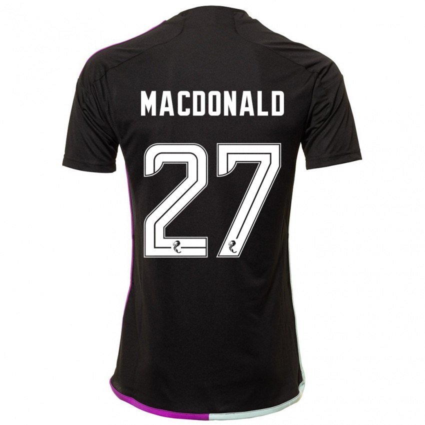 Heren Angus Macdonald #27 Zwart Uitshirt Uittenue 2023/24 T-Shirt België