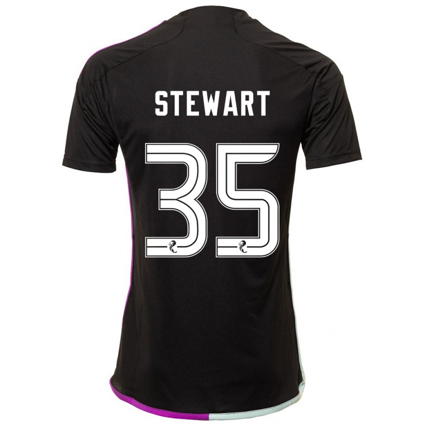 Heren Alfie Stewart #35 Zwart Uitshirt Uittenue 2023/24 T-Shirt België