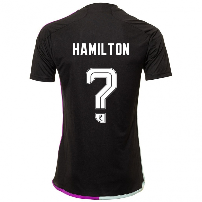 Heren Brendan Hamilton #0 Zwart Uitshirt Uittenue 2023/24 T-Shirt België